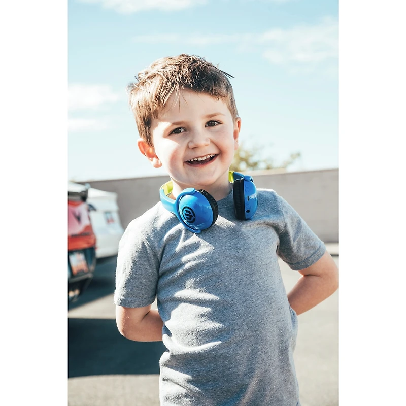 Tricky Tike Casque Sans Fil Sécurisé pour Enfants, Bleu