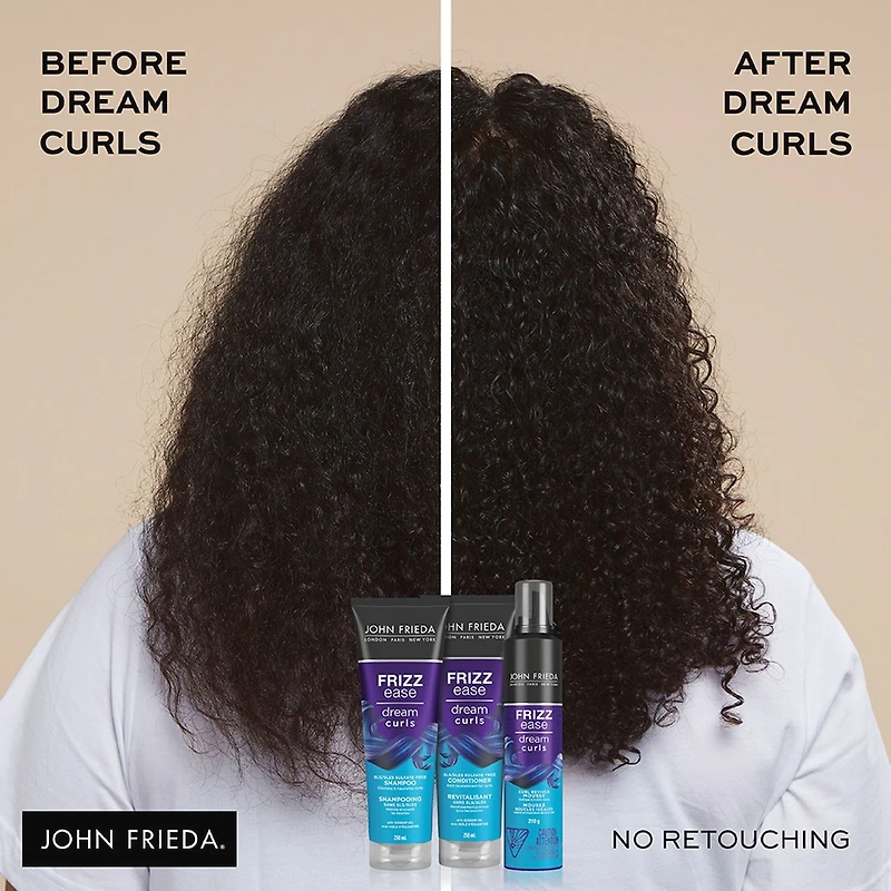 Mousse coiffante Frizz Ease Dream Curls Ondulations à l'air libre