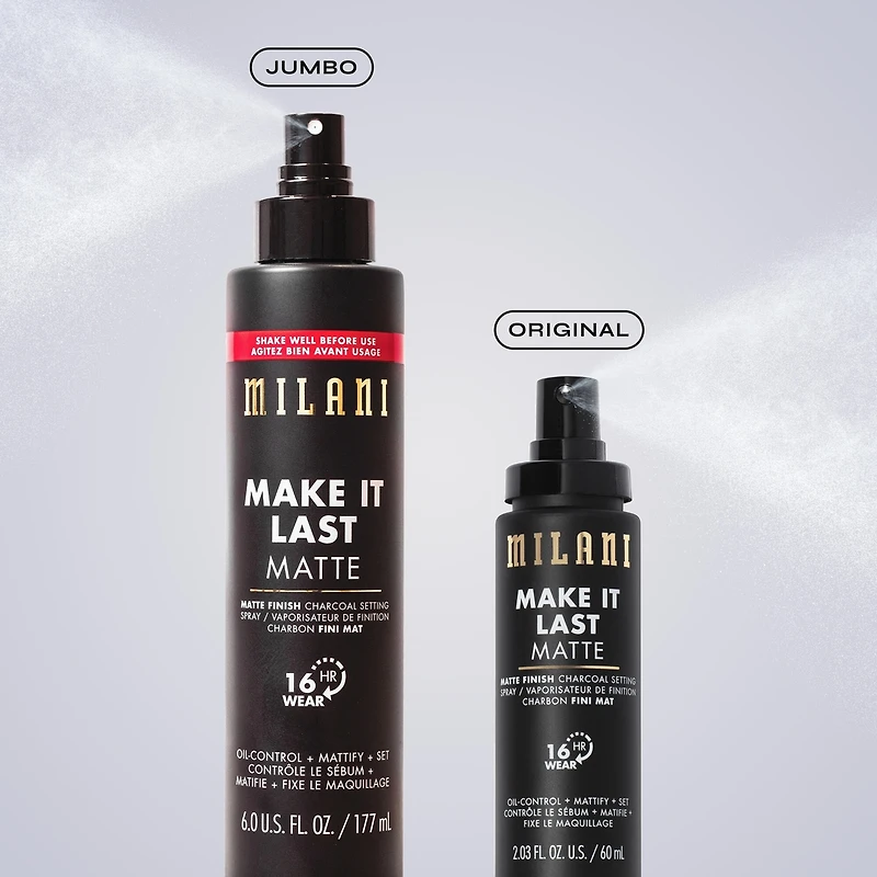 Make It Last Matte - Matte Finish Charcoal Setting Spray  Jumbo