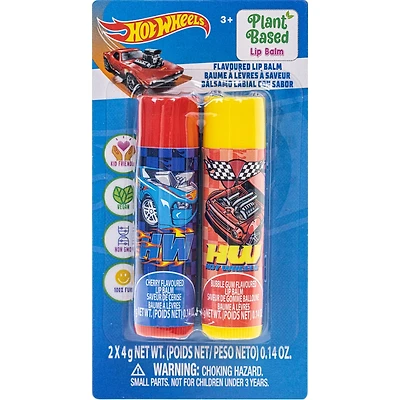 Pack 2 Baume à Lèvres Hot Wheels