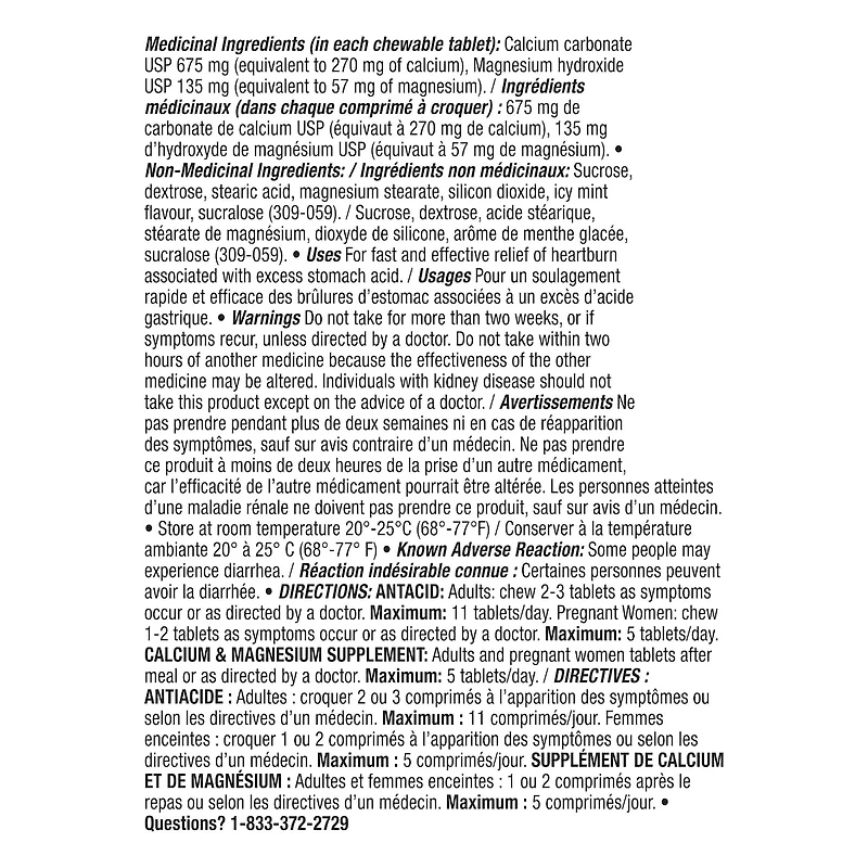 Rolaids Orig comp menthe 3x10u CA