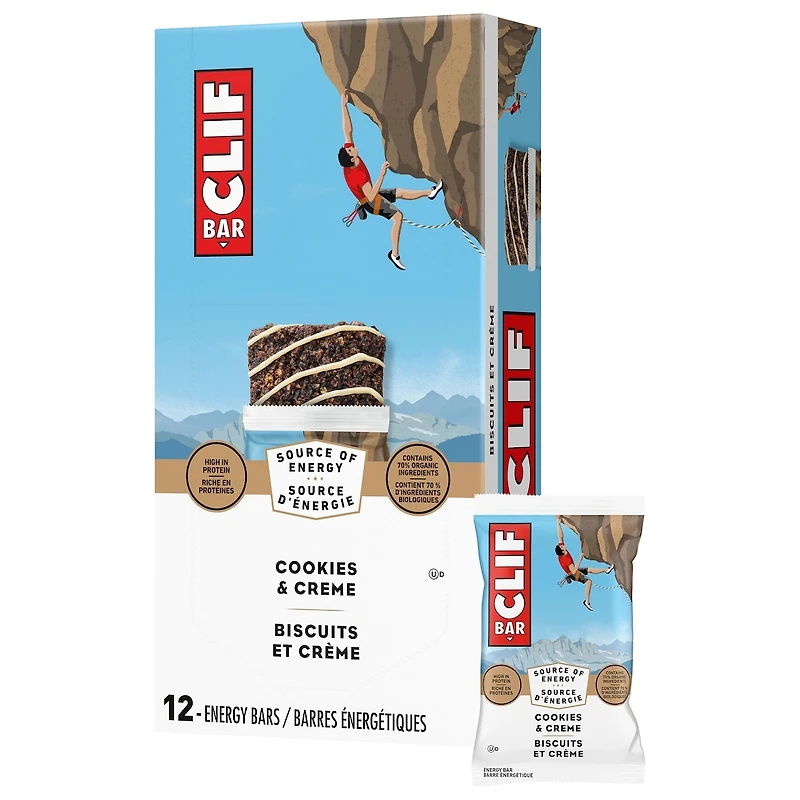 Barres énergétiques CLIF BAR Cookies & Creme