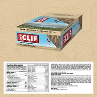 CLIF BAR - Barre énergétique - Chocolat blanc et noix de macadamia - (Barre de protéine de 68 g