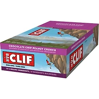 CLIF BAR - Energy Bars - Chocolate Chip Peanut Crunch - (68 Gram Protein Bars, 12 Count)