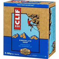 CLIF BAR - Energy Bars - Chocolate Chip - (68 Gram Protein Bars, 6 Count)