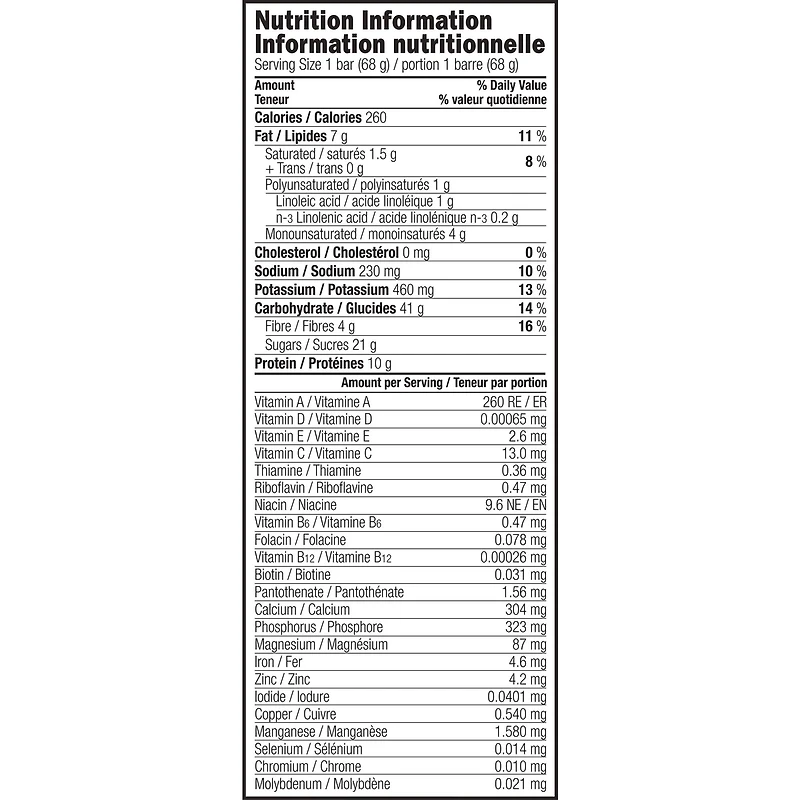 CLIF BAR - Barre énergétique - Chocolat blanc et noix de macadamia - (Barre de protéine de 68 g, 6 barres)