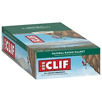 CLIF BAR, barre énergétique - gruau aux raisins secs et noix, 70 % d'ingrédients biologiques, sans arômes artificiels, 68 g (emballage de 12)