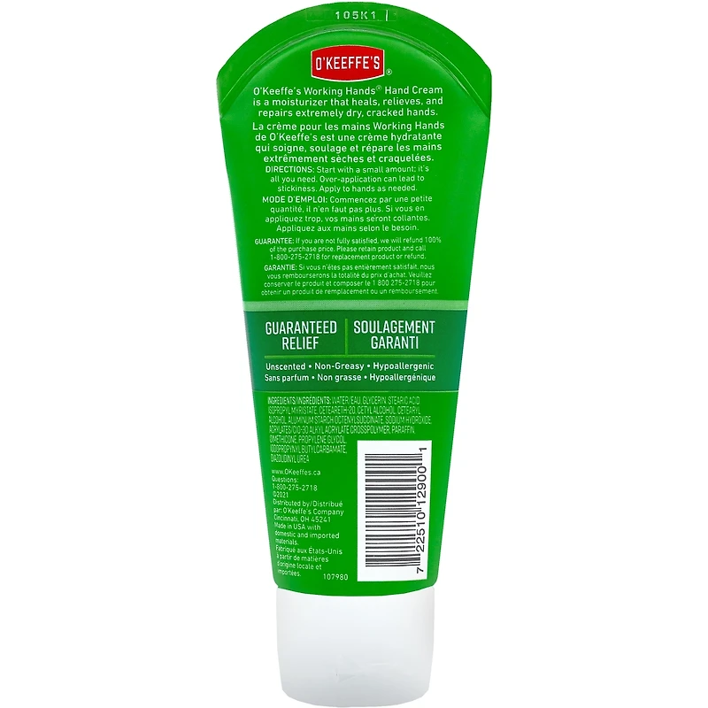 O'Keeffe's Working Hands Crème pour les mains