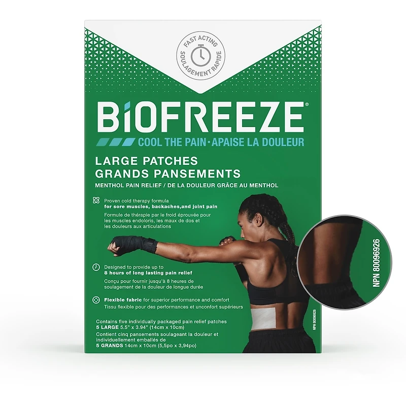 Timbre antidouleur Biofreeze