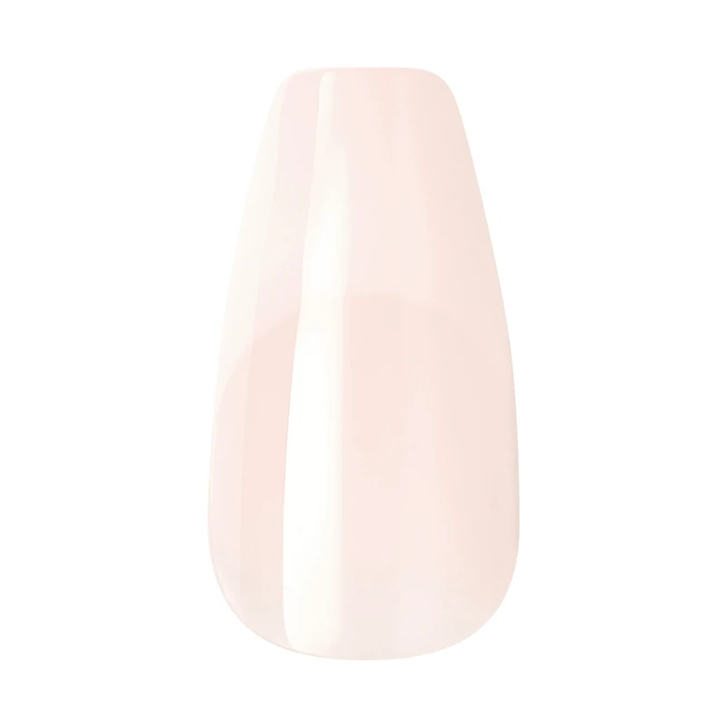Kiss Salon Acrylic - French Nude Leilani - Fake Nails, 28 Count, Medium