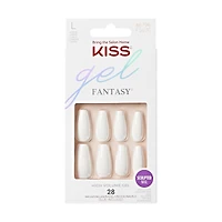 Kiss Gel Fantasy - No Regret Fake Nails, 28 Count, Short