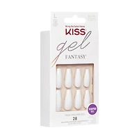 Kiss Gel Fantasy - No Regret Fake Nails, 28 Count, Short