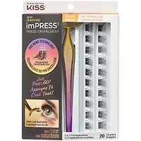 Impress Press-On Falsies Eyelashes, Natural