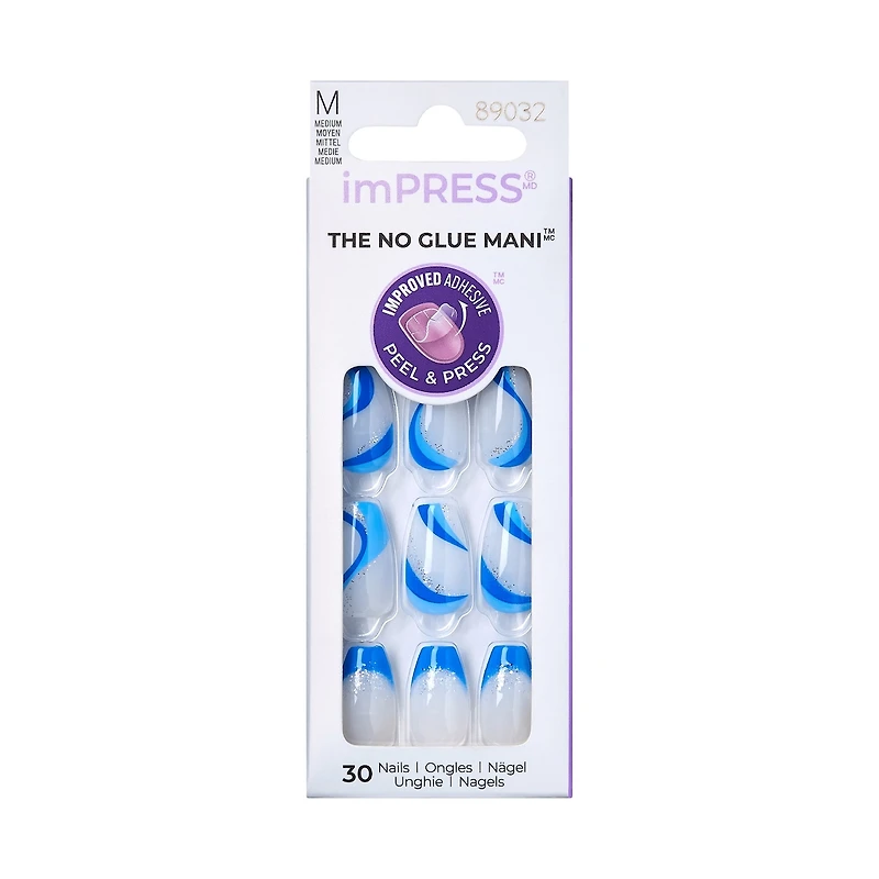 Kiss Impress Press-On - Masmerize Fake Nails, 30 Count, Medium