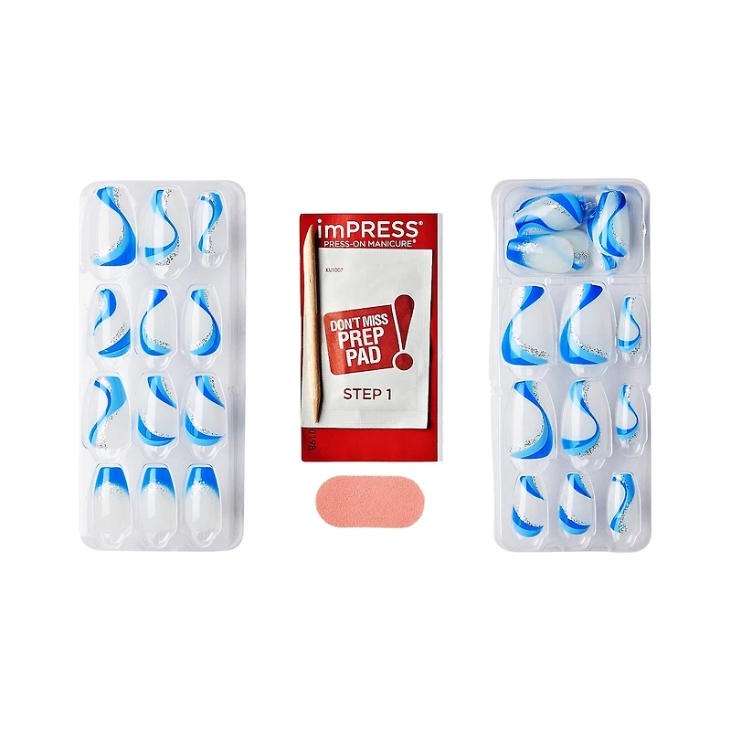 Kiss Impress Press-On - Masmerize Fake Nails, 30 Count, Medium