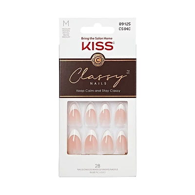 Kiss Classy Ready-To-Wear Fake Nails, 28 Count – ‘Dashing’