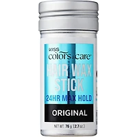 KISS Colors & Care Max Hold Hair Wax Styling Stick for Textured Hair Type, Original Scent, 2.7 oz.