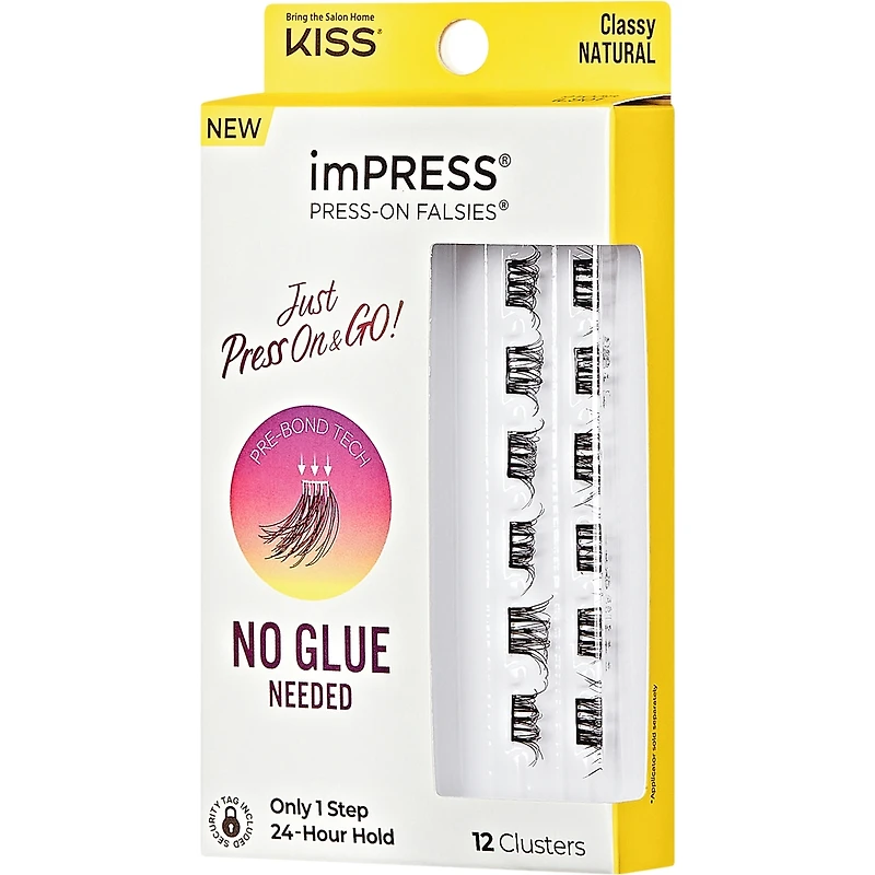 Impress Faux Cils À Pression En Faisceaux -  Mini Emballage, Naturel, Classe