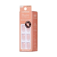 Impress : Ongles À Pression De Couleur, «Instinct», Rose, Court, Carré-Ovale, 30 U.