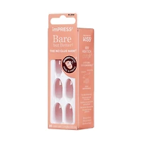 Impress Color  Press-On Nails, Instinct, Pink, Short Length, Squoval Shape, 30 Count