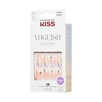 Kiss Voguish Fantasy Press-On Nails, ‘4 Wheel Drive’, Nude, Medium Coffin, 31 Count