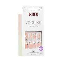 Kiss Voguish Fantasy Press-On Nails, ‘4 Wheel Drive’, Nude, Medium Coffin, 31 Count