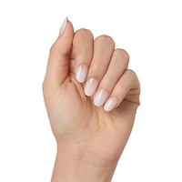 Kiss Gel Fantasy Dreamdust Press-On Nails, "Mood Dust", White, Short Coffin, 31 Count