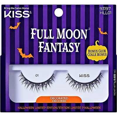 KISS Halloween 'Full Moon Fantasy' False Eyelashes, Style 02 - Decorated