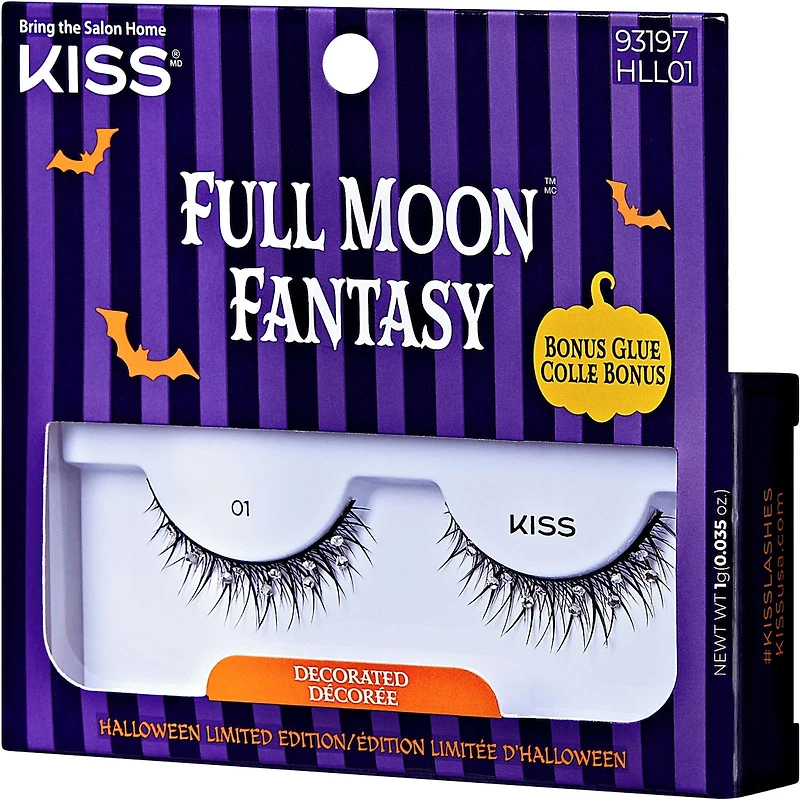 KISS Halloween 'Full Moon Fantasy' False Eyelashes, Style 02 - Decorated