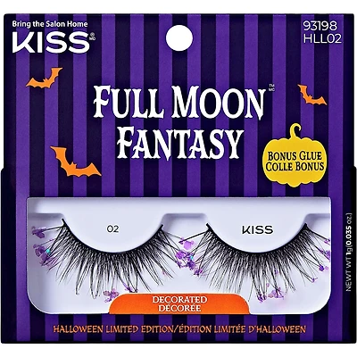 KISS Halloween 'Full Moon Fantasy' False Eyelashes, Style 01 - Decorated