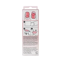 Impress Color  Press-On Nails, Instinct, Pink, Short Length, Squoval Shape, 30 Count
