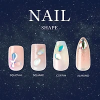 Kiss Gel Fantasy Allure, Faux Ongles, Rose, Amande, Moyen, 30 U. - Glide