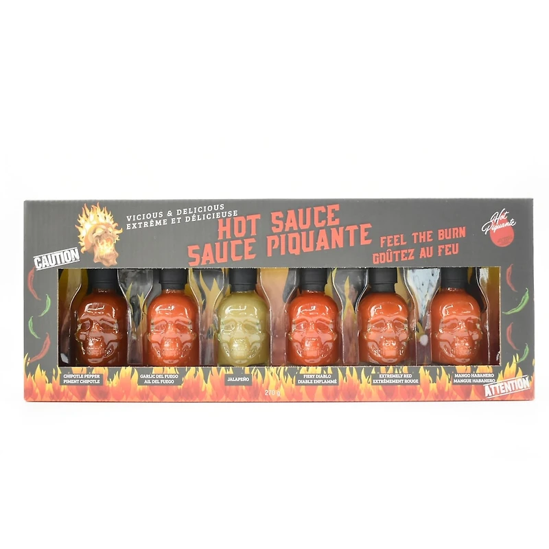 Sauce piquante Mini Skull, 6 paquets