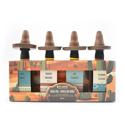 Huile de piment fort, 4 paquets