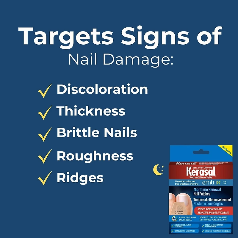 Timbres de Renouvellement Nocturne pour Ongles