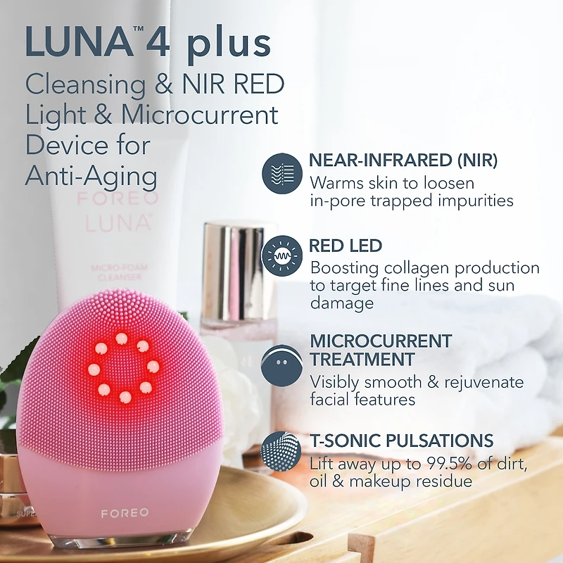 LUNA™ 4 Plus Traitement 4-IN-1 NIR Infrarouge et Micro-Courants pour les peaux Normales