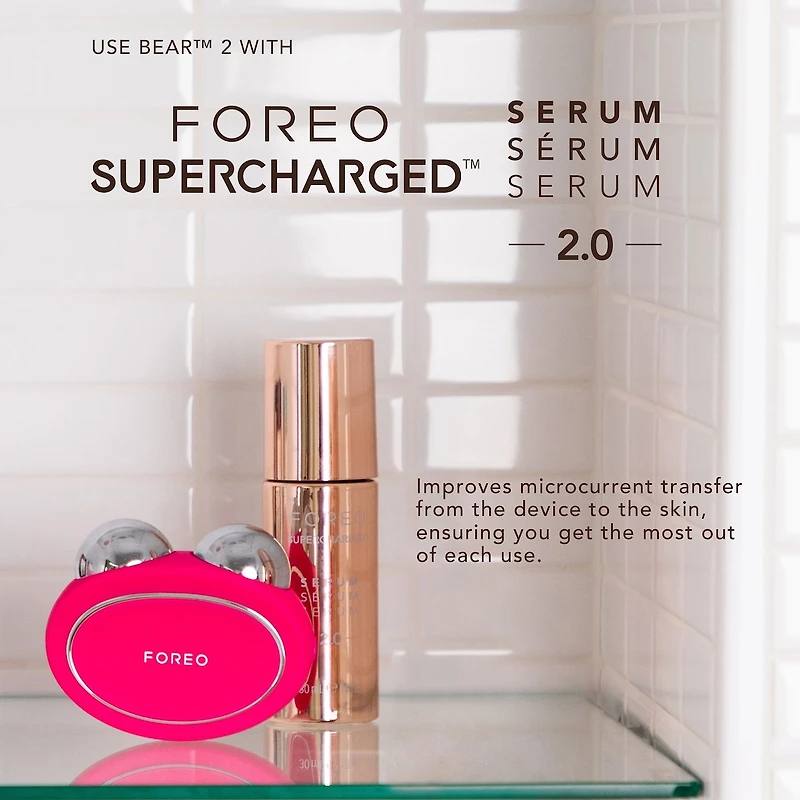 BEAR 2 Fuchsia Advanced Microcurrent Facial Toning Device