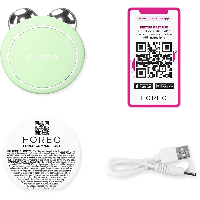 BEAR 2 go Pistachio Targeted Microcurrent Facial Toning Device