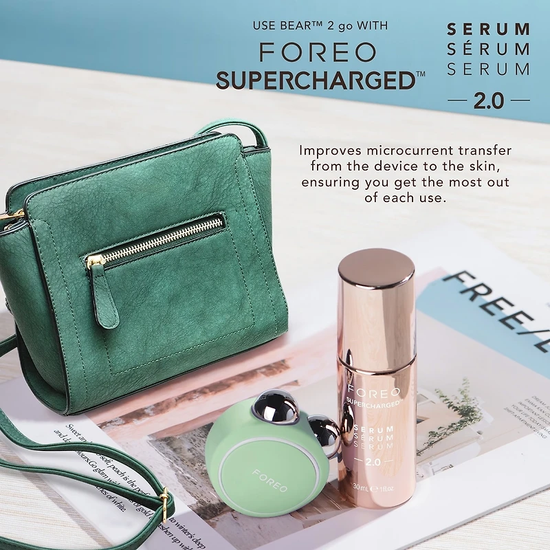 BEAR 2 go Pistachio Targeted Microcurrent Facial Toning Device