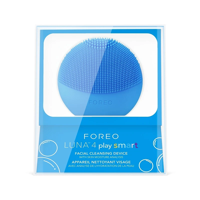 LUNA™ 4 play smart Facial Cleansing Brush in Peek-A-Blue