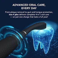 Brosse à dents sonique hybride intelligent ISSA™ 4 plus en noir