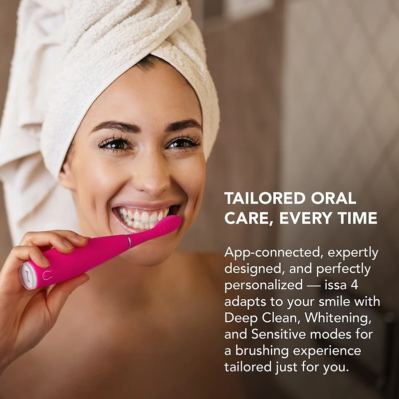 Brosse à dents sonique hybride ISSA™ 4 en fuchsia