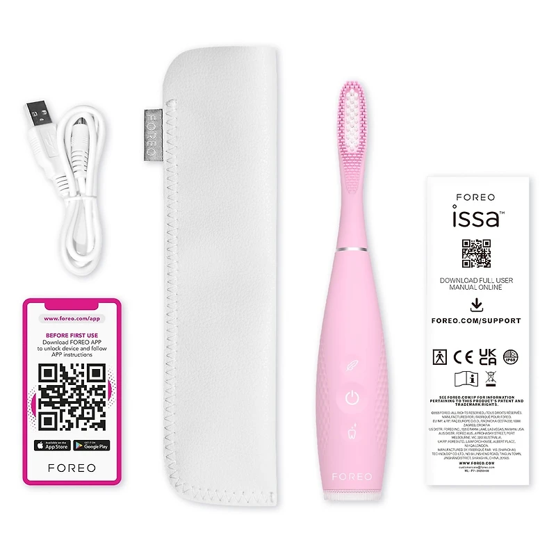 Brosse à dents sonique hybride ISSA™ 4 en rose
