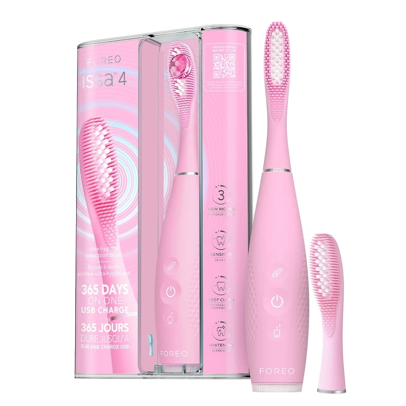 Brosse à dents sonique hybride ISSA™ 4 en rose
