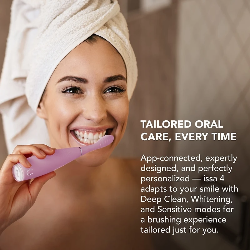 Brosse à dents sonique hybride ISSA™ 4 en rose