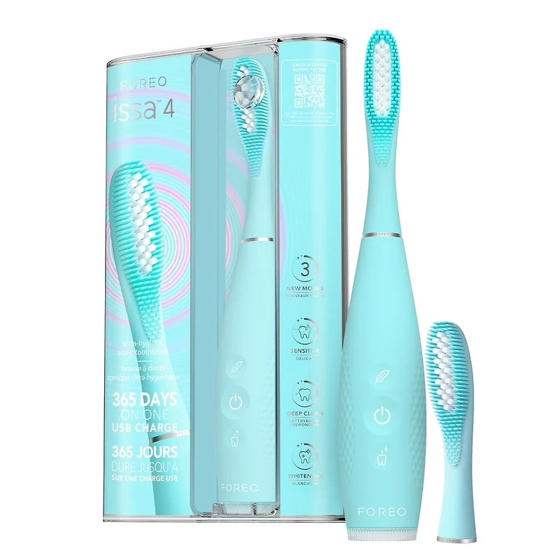 Brosse à dents sonique hybride ISSA™ 4 en menthe