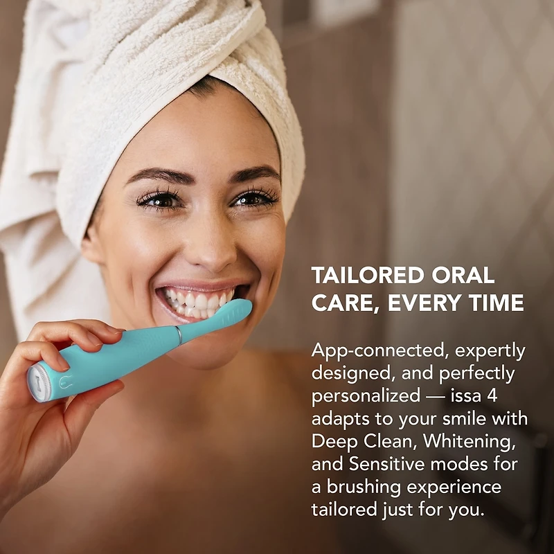 Brosse à dents sonique hybride ISSA™ 4 en menthe