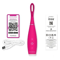 ISSA™ 4 smile en Wild Strawberry - Brosse à dents sonique hybride en silicone