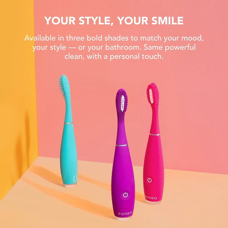 ISSA™ 4 smile en Summer Sky - Brosse à dents sonique hybride en silicone