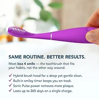 ISSA™ 4 smile en Enchanted Violet - Brosse à dents sonique hybride en silicone